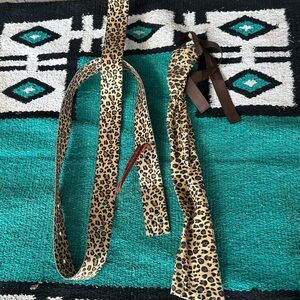 Leopard Print Latigo and Tail Bag